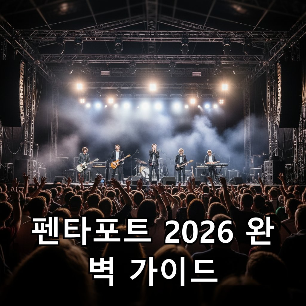 열정적인 록 공연으로 가득 찬 무대