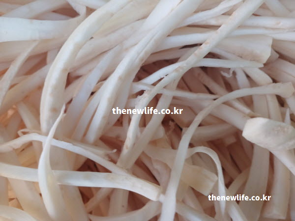 콜레스테롤을 낮추는 도라지 효능의 원천인 사포닌 거품 실물 사진