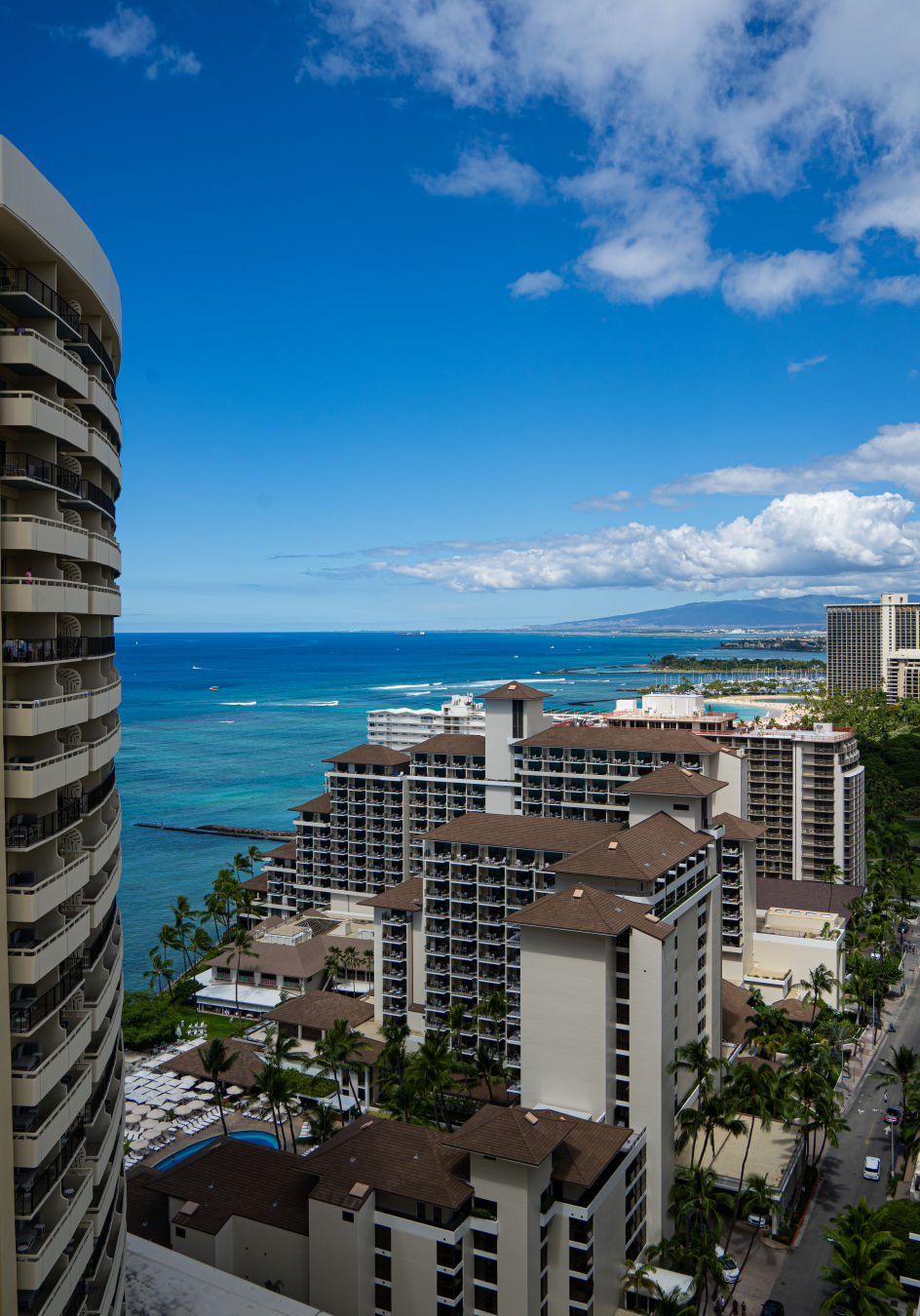 하와이 쉐라톤 와이키키 부분 오션뷰