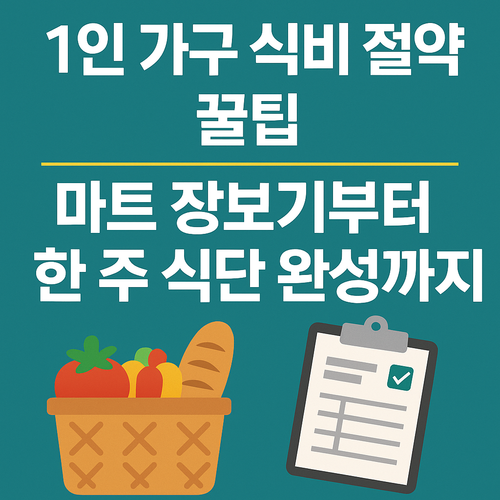 1인가구 식비 절약