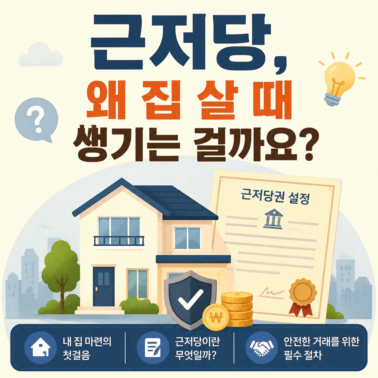 집에 있는 근저당, 어떻게 풀어야 할까요?