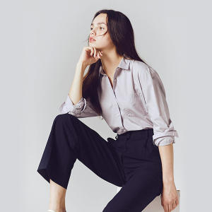 지오다노 여성 포플린 셔츠 05 05342901