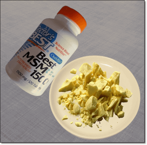 MSM 식이 유황 효능