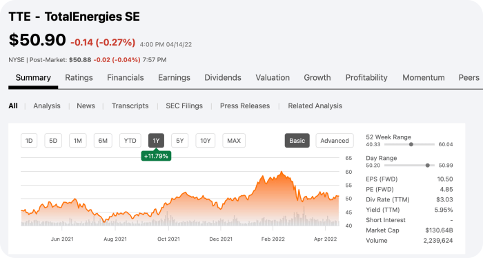 Total Energies - 미국 석유에너지 오일관련주