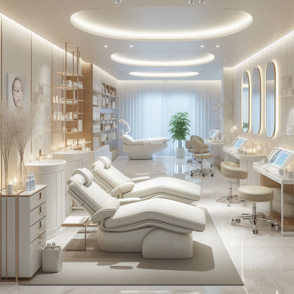 피부,체형관리 샵 배경