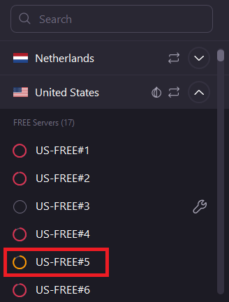 프로톤 VPN 무료 IP 선택하기 proton vpn