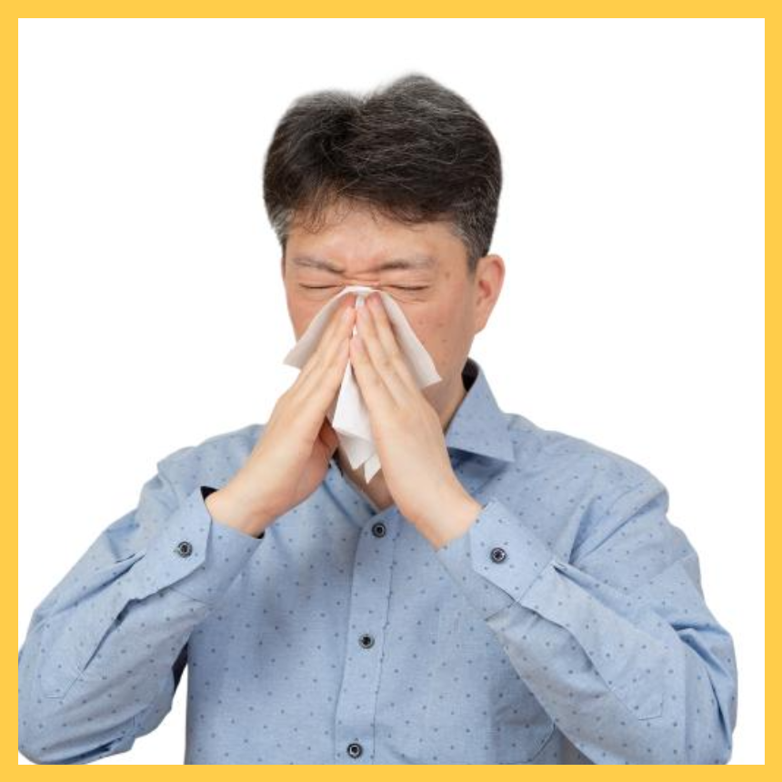 직장인 기침 원인 관련 사진