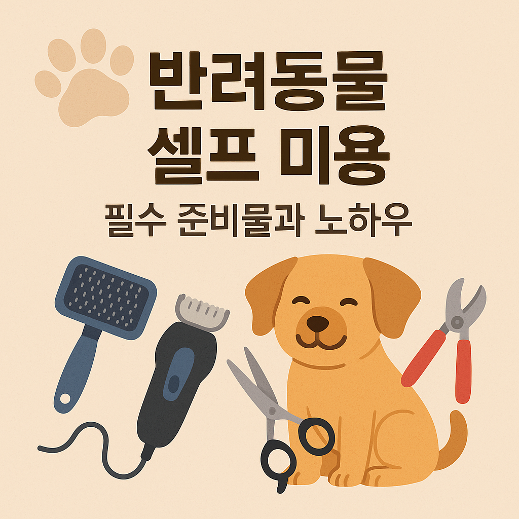 반려동물 셀프 미용