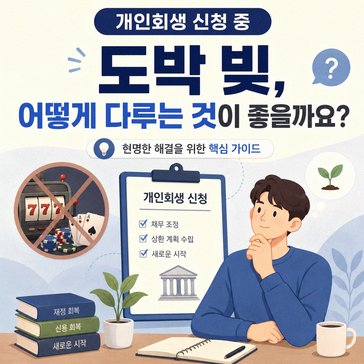 개인회생 신청 중에 도박, 어떻게 봐야 할까요