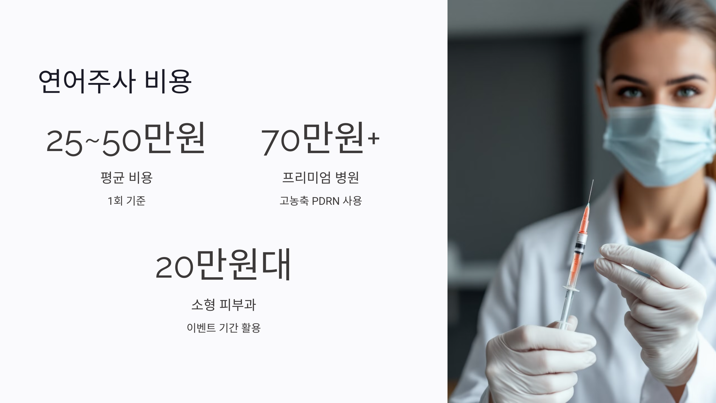 연어주사의 평균 시술 비용은 어느 정도일까?