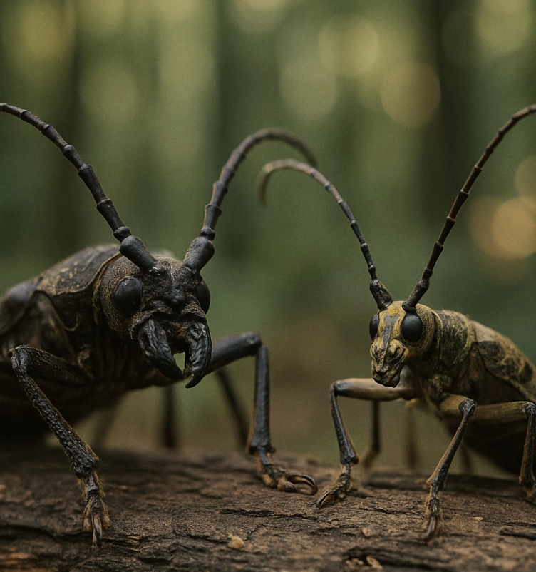 장수하늘소와 닮은 듯 다른 모습