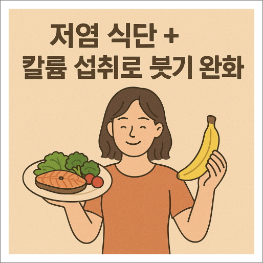 저염 식단 + 칼륨 섭취로 붓기 완화