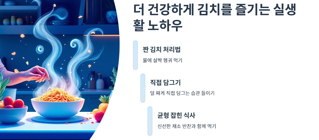 더 건강하게 김치를 즐기는 실생활 노하우