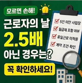 2026 근로자의날 임금 2.5배 총정리