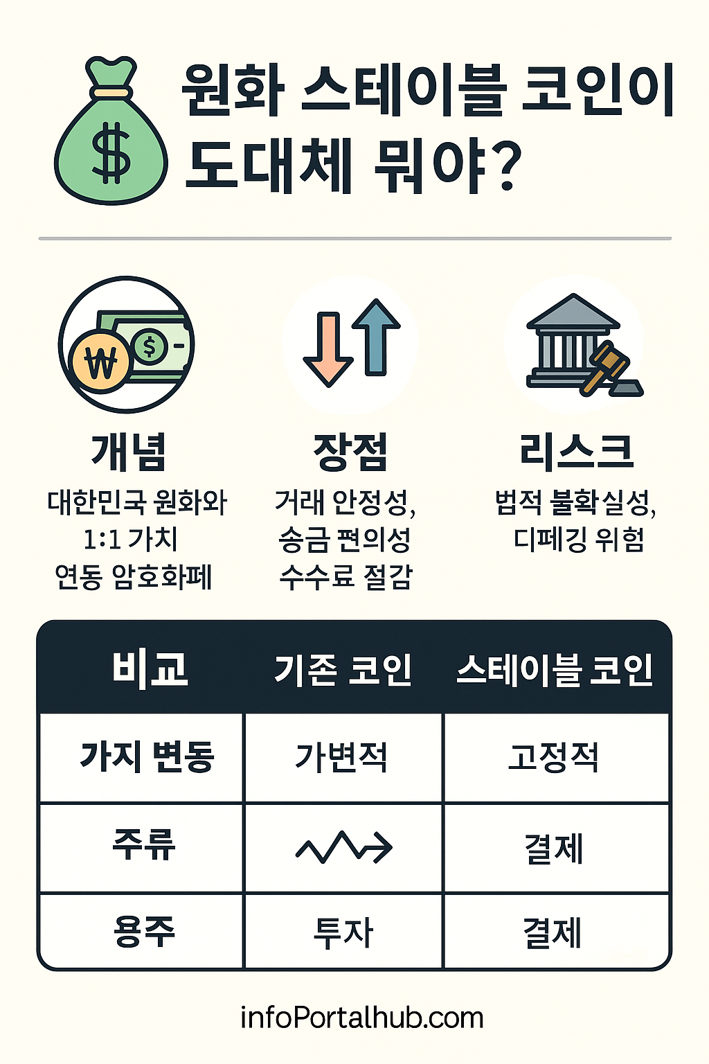 원화 스테이블 코인 흐름도