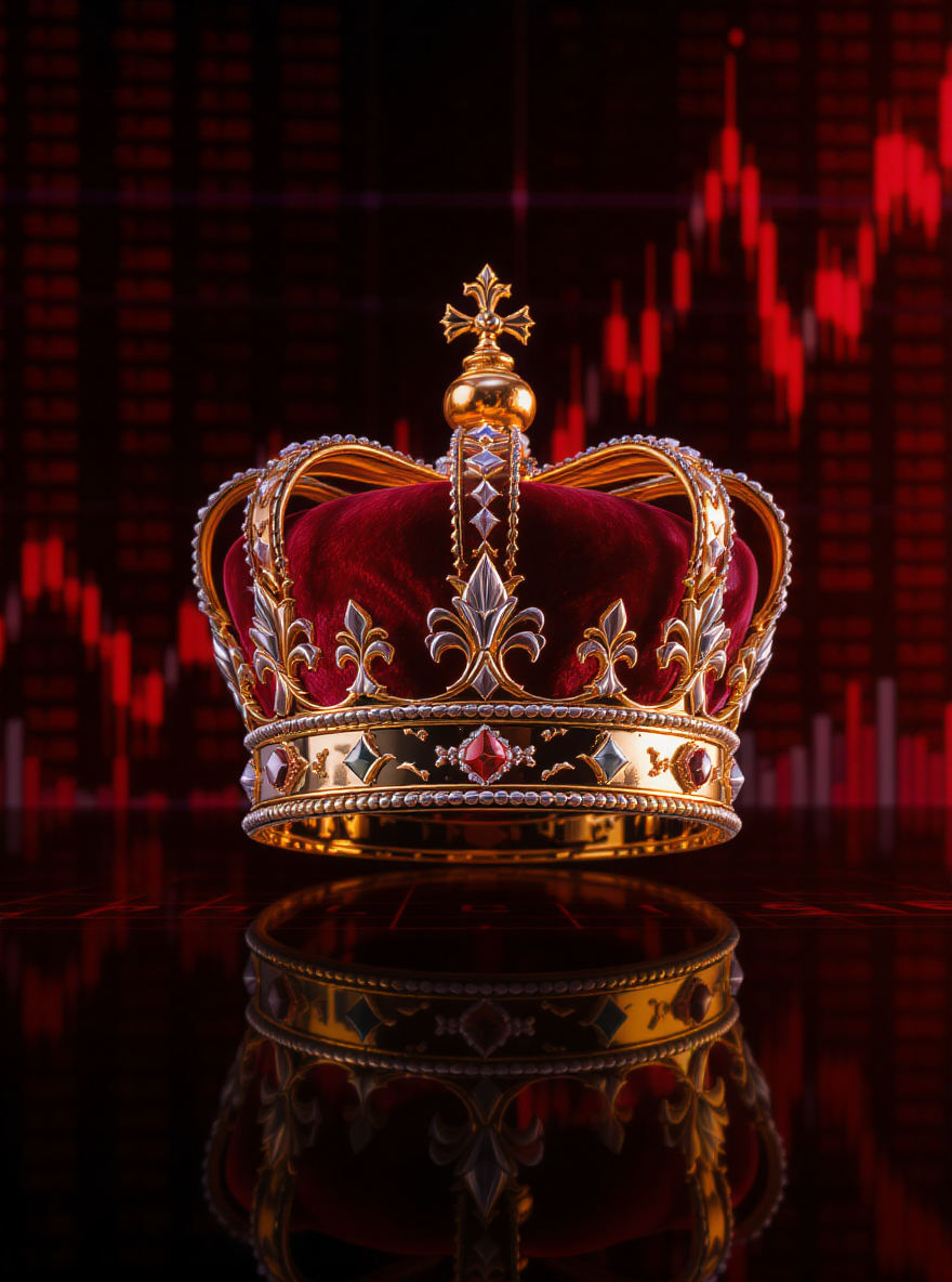 미국 배당킹 을 설명하기 위한 왕관 이미지