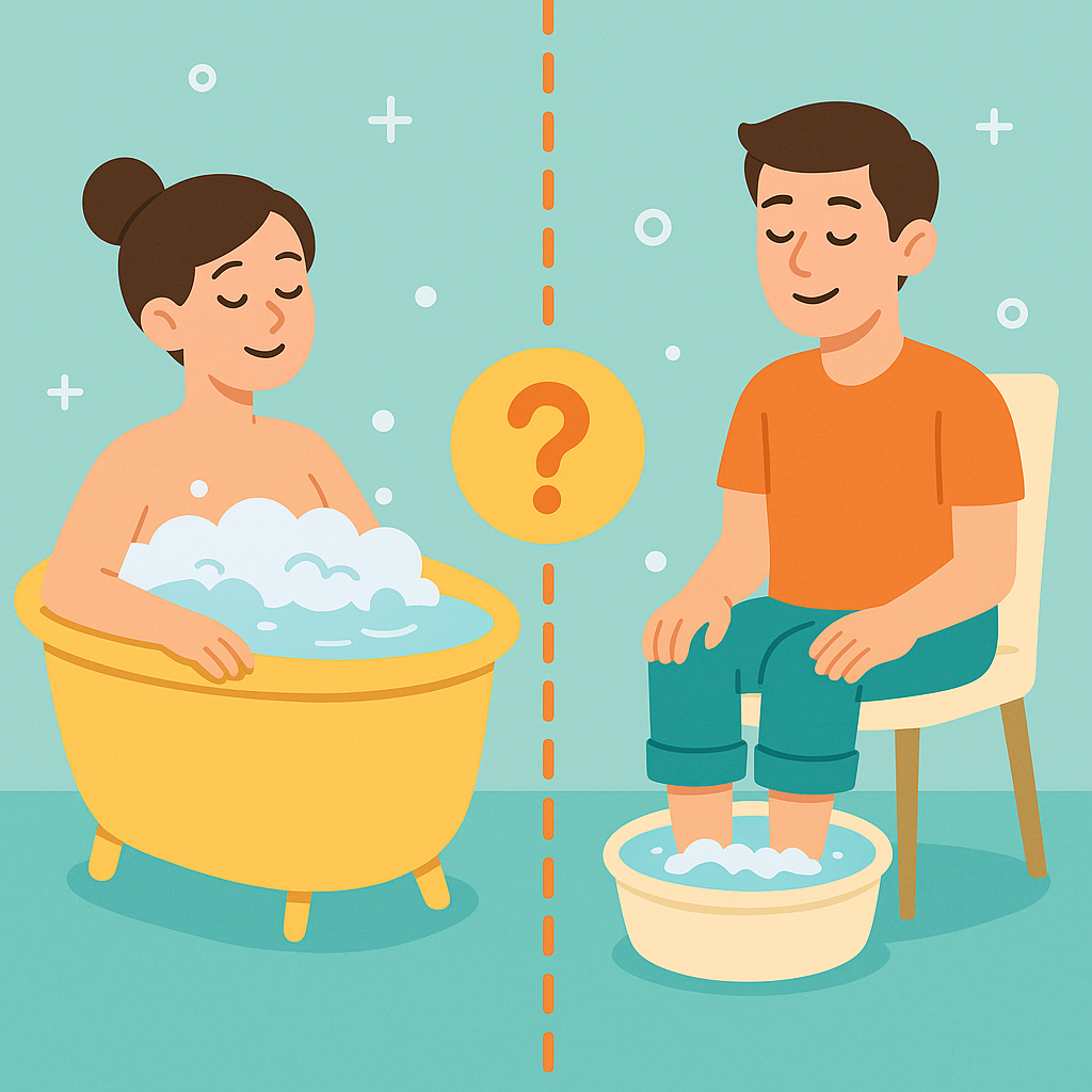 반신욕 vs 족욕, 피로회복에 더 좋은 방법은?