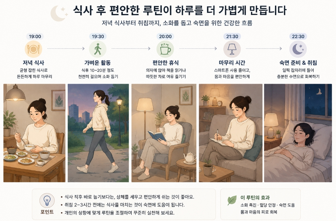 식사 후 편안한 루틴