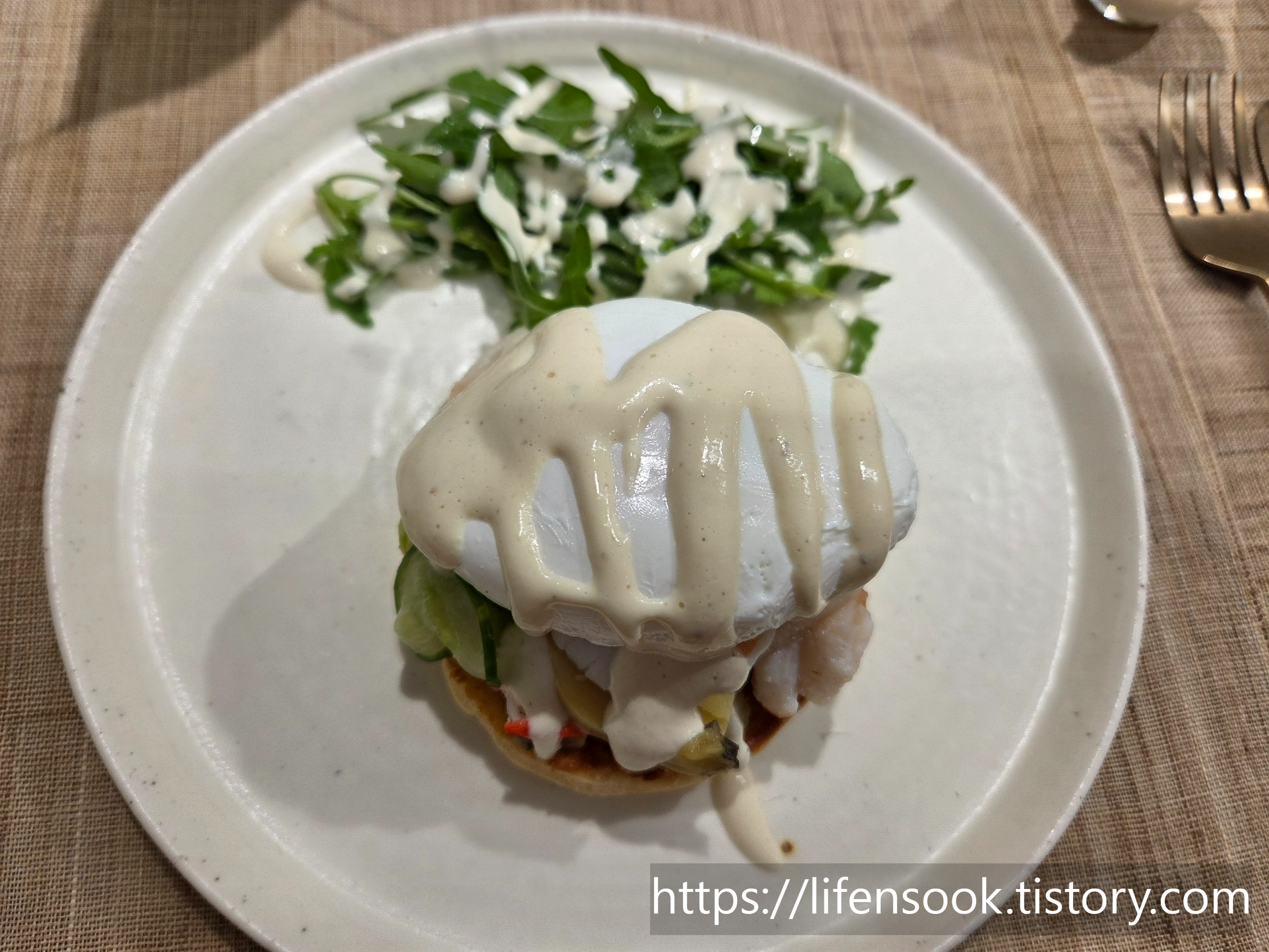 미무 수란 베네딕트 잣수란채 2