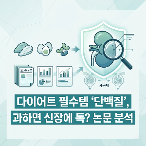 다이어트 필수템 '단백질', 과하게 먹으면 신장에 독이 될까 (SCI 논문 분석)