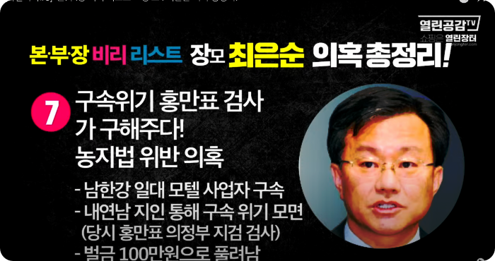 김건희 윤석열 최은순 장모 의혹 리스트