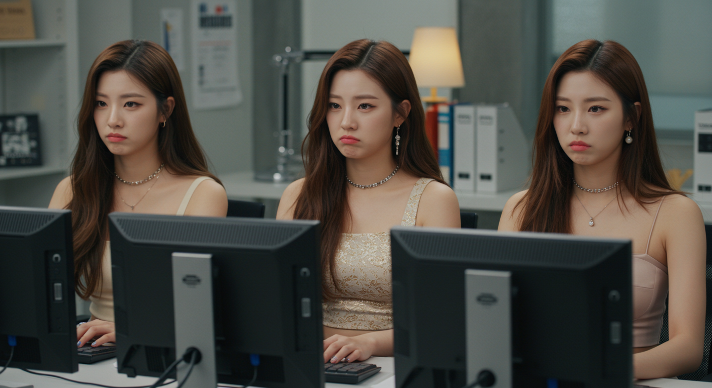사무실에서 컴퓨터를 하는 여성들