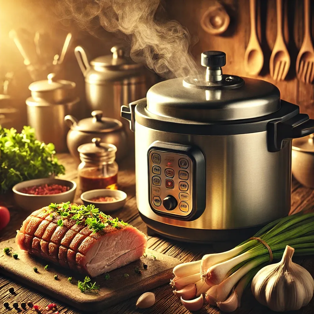 압력솥을 활용한 부드럽고 육즙 가득한 돼지고기 수육 만드는 법