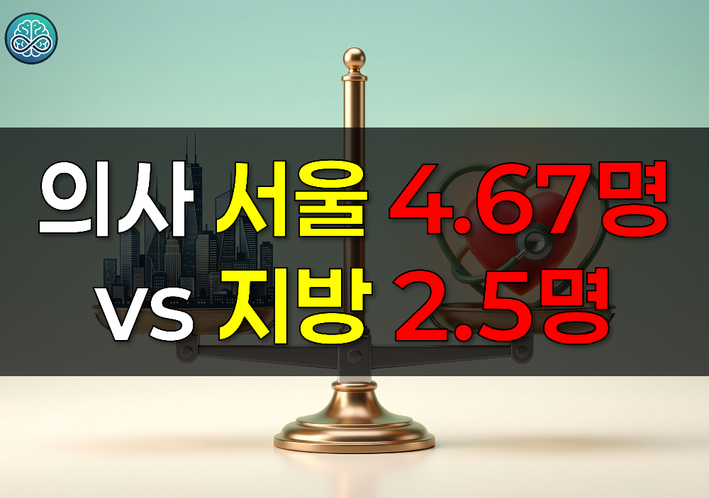 서울 의사 밀도 4.67명 vs 지방 2.5명 미만 - 지역 의료 붕괴 막을 대안 K-PUD 도입 시급