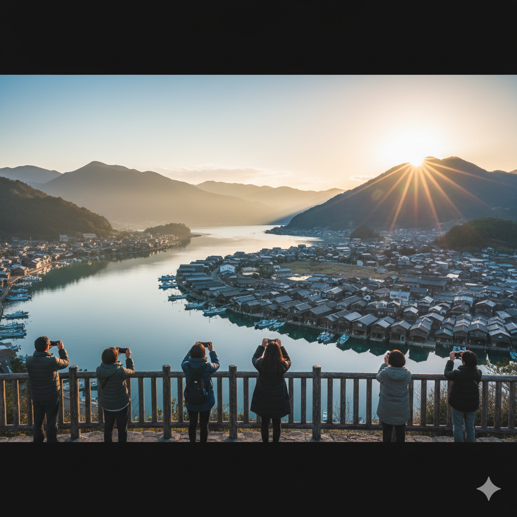 마을전경을 볼수있는 이네후나야 노사토 공원