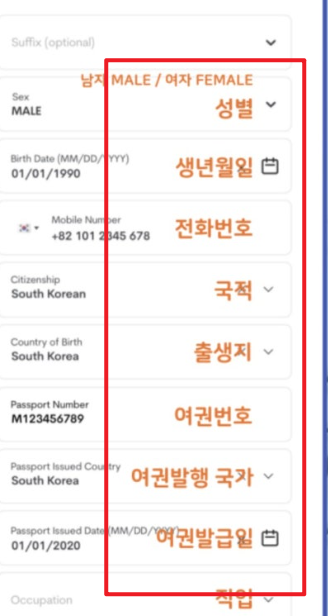 필리핀 입국 이트래블 작성