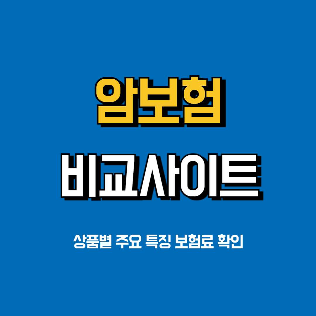 암보험-비교