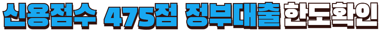 저신용자 대출 한도확인