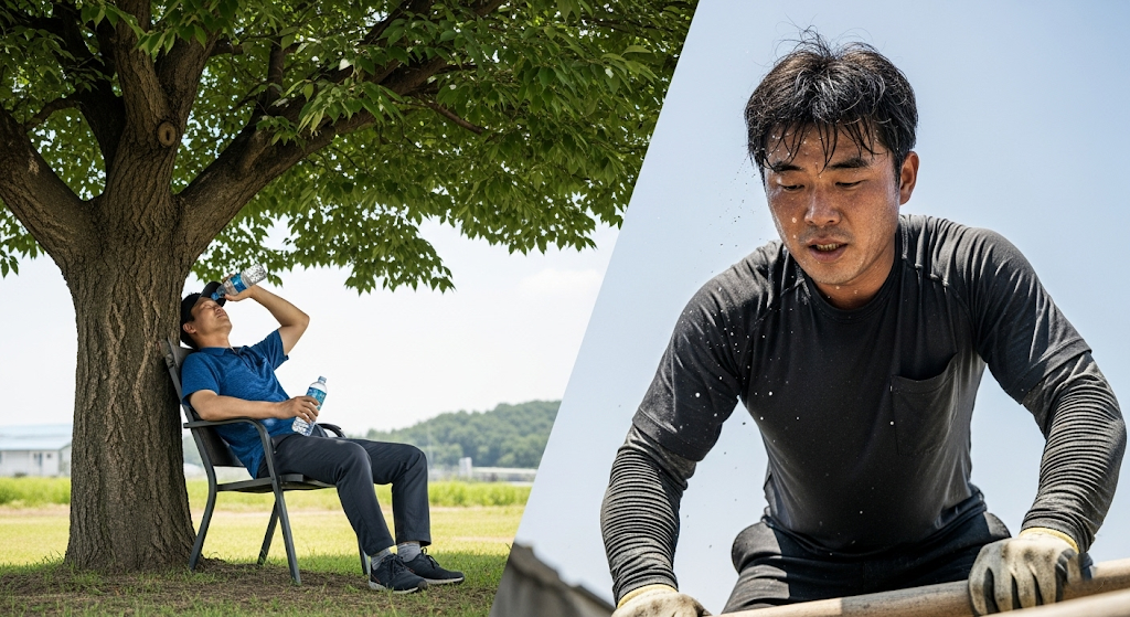 더운 시간대 활동 자제