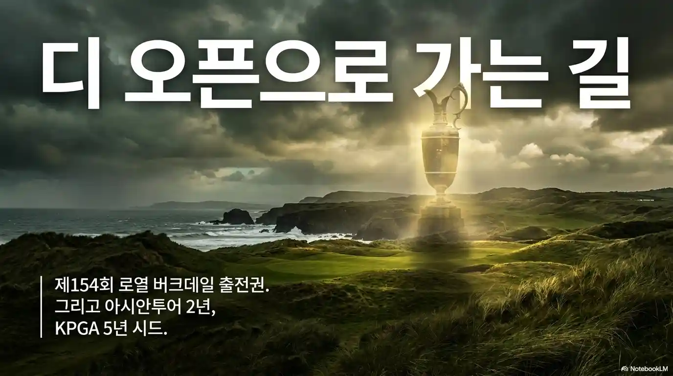 코오롱 한국오픈 우승 특전 디오픈 출전권
