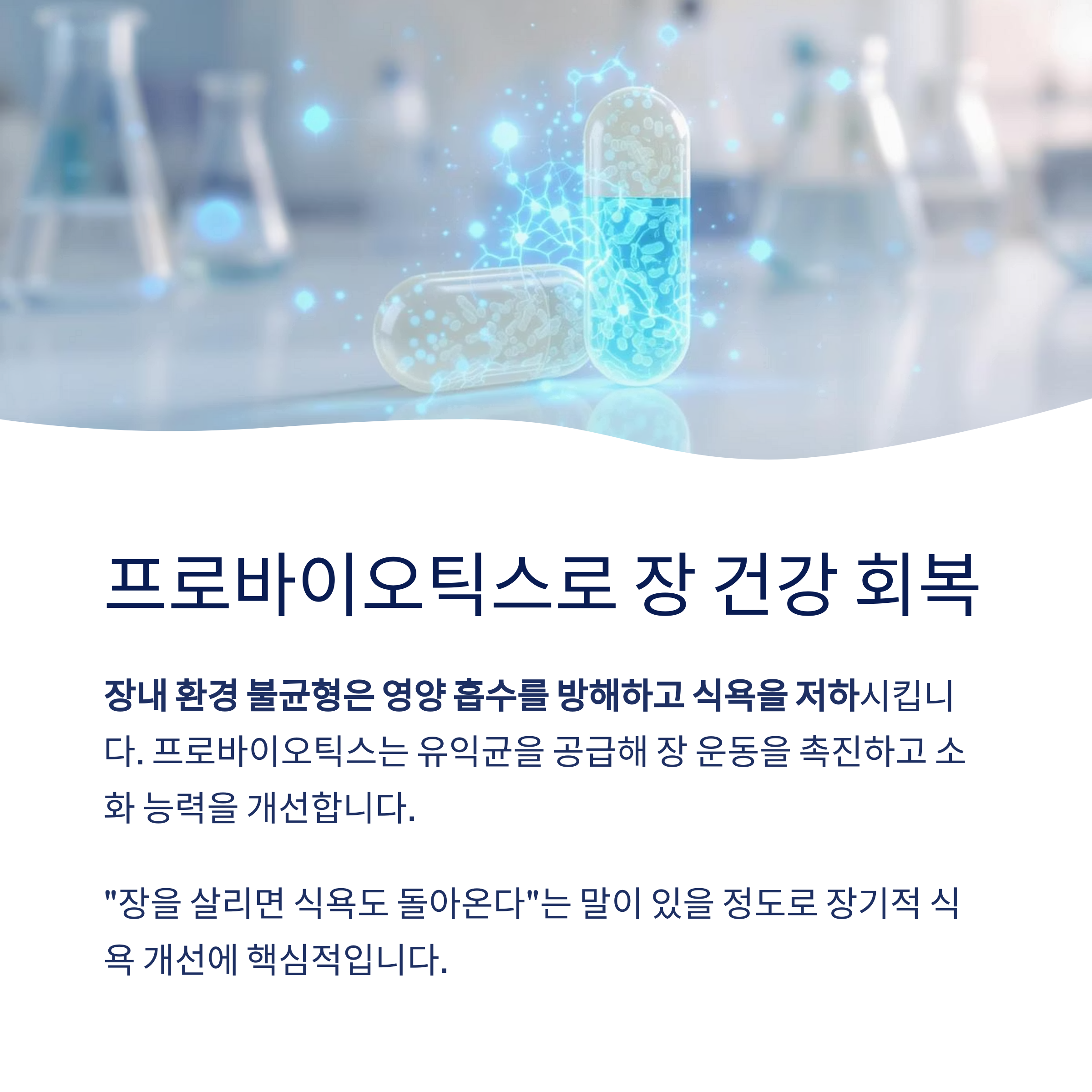 프로바이오틱스 장 건강 회복