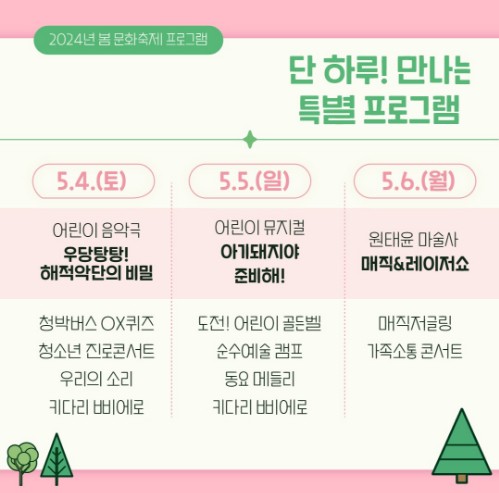 박물관의 봄 특별 프로그램 안내