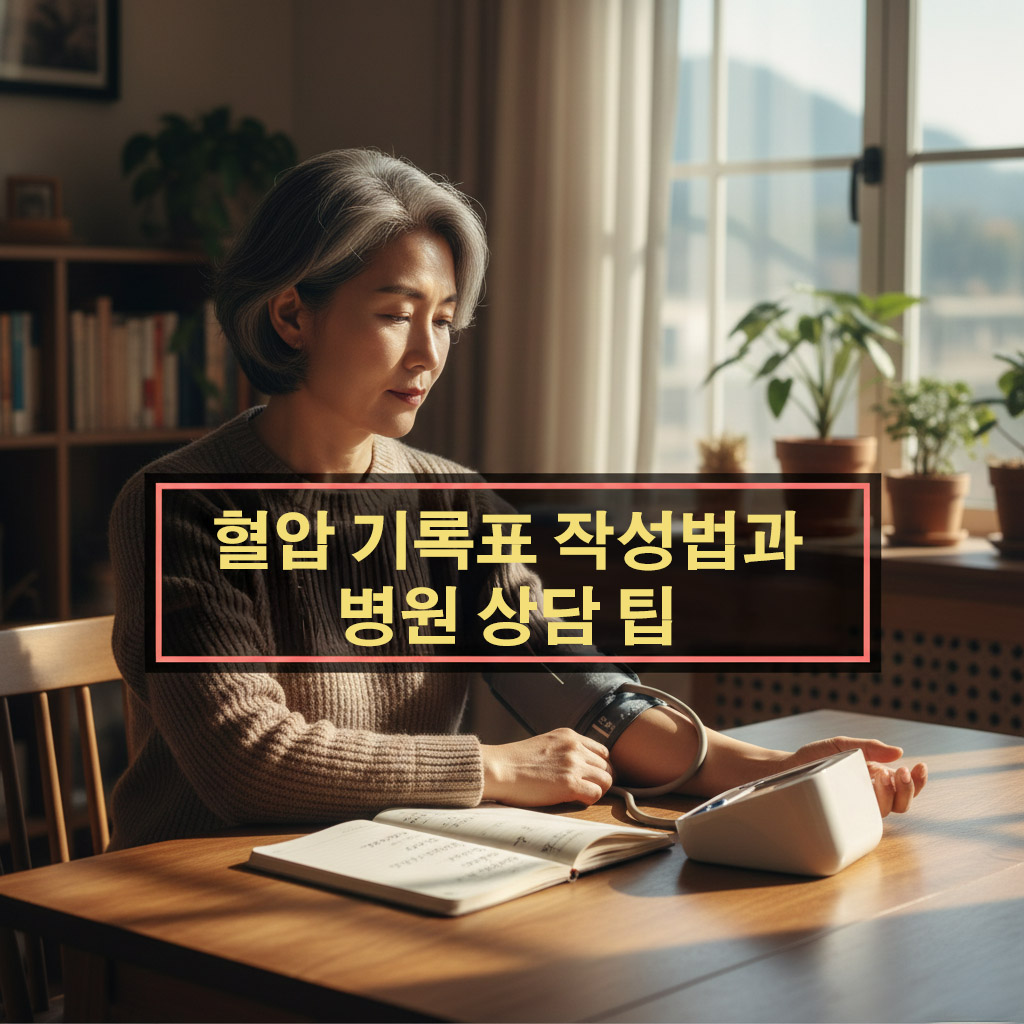 혈압 기록표 작성법과 병원 상담 팁