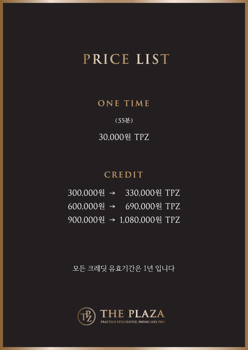 TPZ 더프라자골프 삼성점