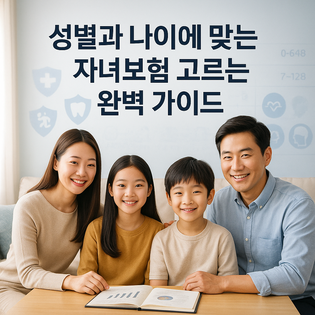 성별과 나이에 맞는 자녀보험 고르는 완벽 가이드