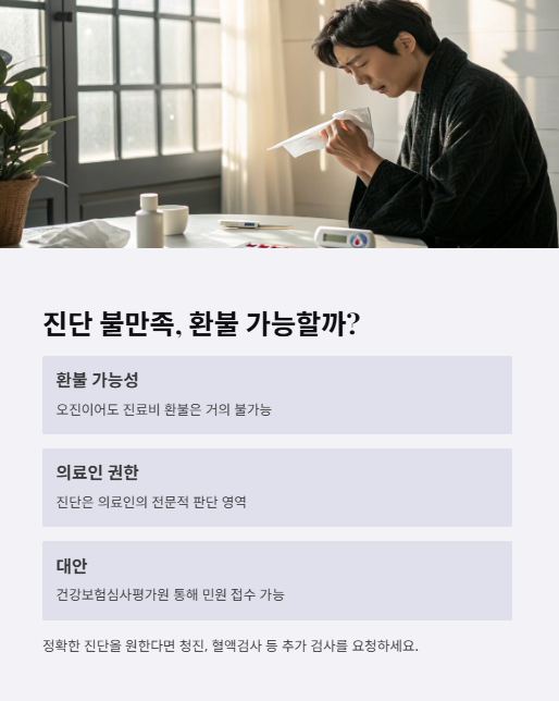 진단 불만족 환불 가능할까?