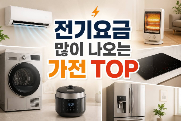 전기요금 많이 나오는 가전제품들