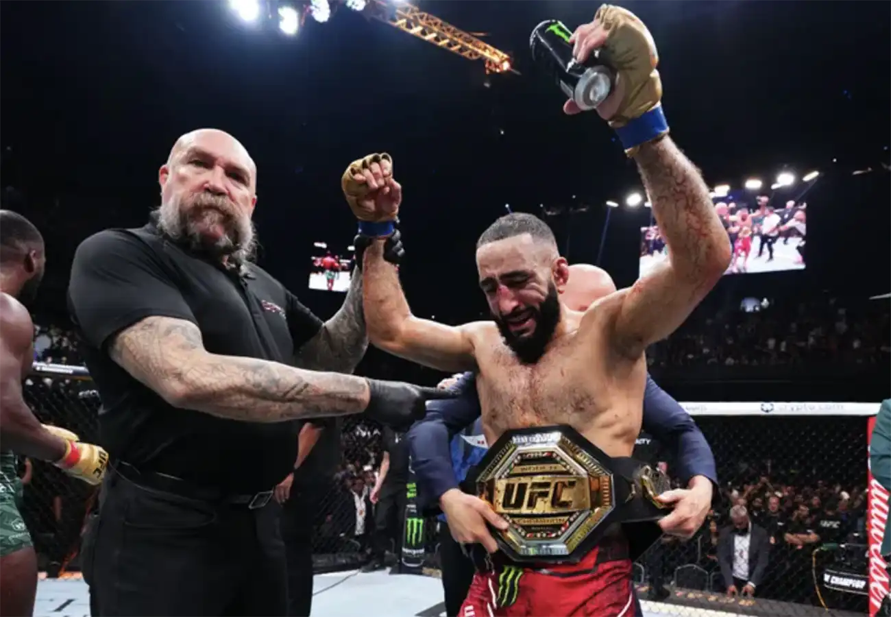 UFC경기-벨랄무하마드-챔피언밸트