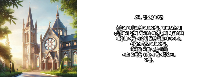 천주교 묵주기도 환희의 신비 5단