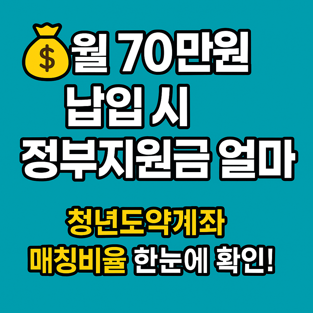 2025 청년도약계좌 비과세 혜택과 정부지원금 요약 이미지