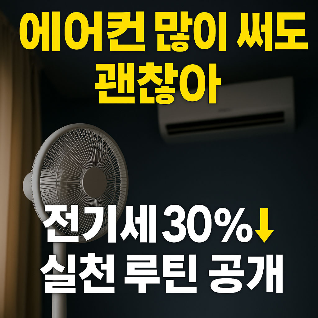 에어컨 전기세 30% 절약