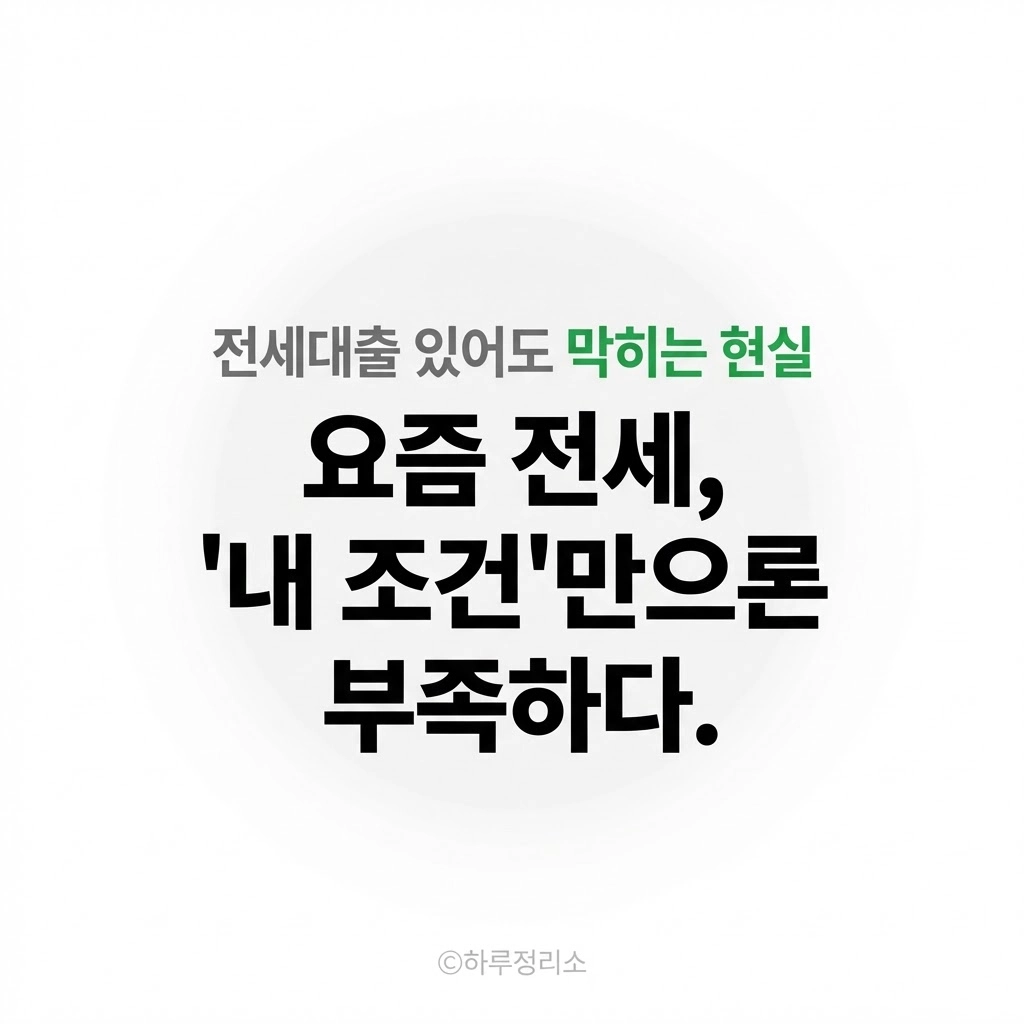 요즘 전세가 예전처럼 안 되는 이유, ‘이 조건’부터 달라졌습니다