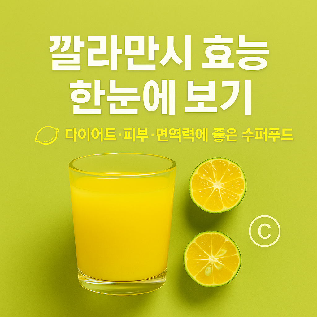 깔라만시 효능 총정리 다이어트부터 피부 건강까지