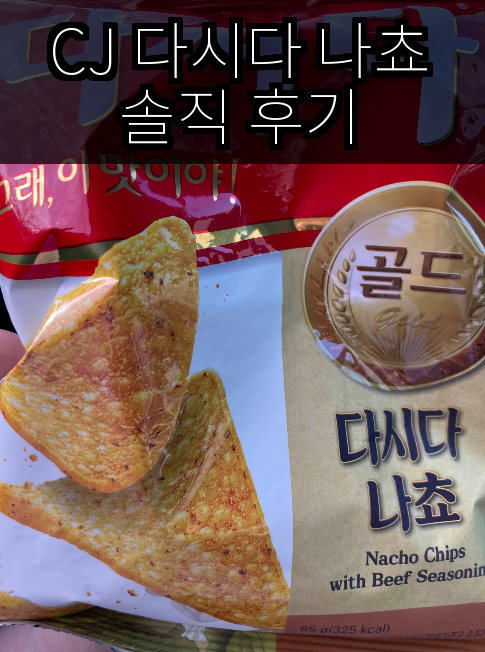 CJ 다시다 나쵸 솔직 후기, 생각보다 다시다 맛은 강하지 않았다