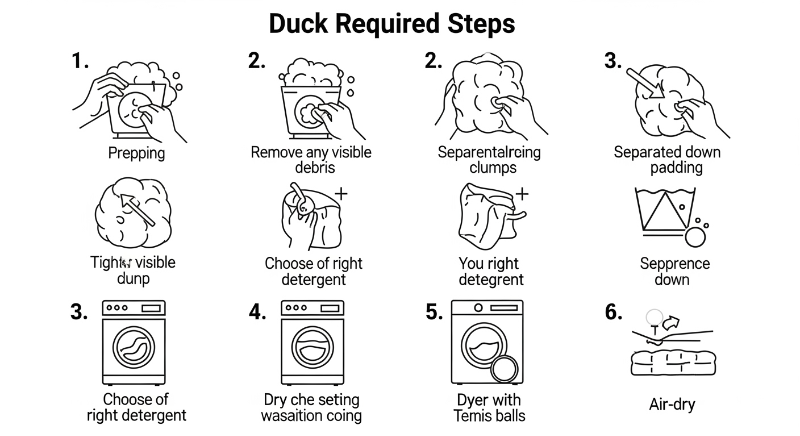 세탁망 (선택 사항): 세탁기 사용 시 패딩의 형태 변형을 방지합니다