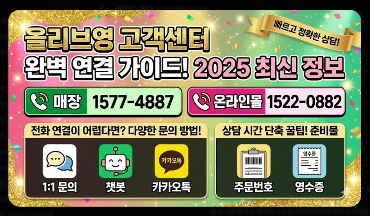 올리브영 고객센터 전화번호 바로연결